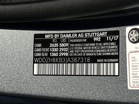 2018 Mercedes-Benz E-Class AMG E 63 S