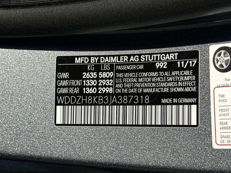 2018 Mercedes-Benz E-Class AMG E 63 S