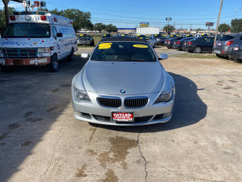 2008 BMW 6 Series for sale at Taylor Trading Co in Beaumont TX