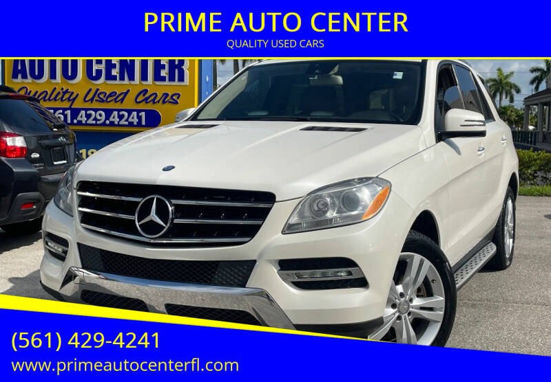 2013 Mercedes-Benz M-Class for sale at PRIME AUTO CENTER in Palm Springs FL