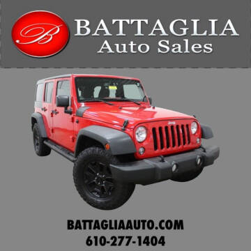 2014 Jeep Wrangler Unlimited for sale at Battaglia Auto Sales in Plymouth Meeting PA