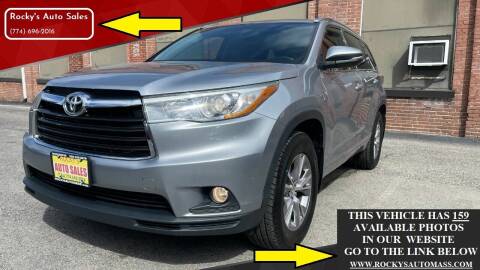 2015 Toyota Highlander for sale at Rocky's Auto Sales in Worcester MA