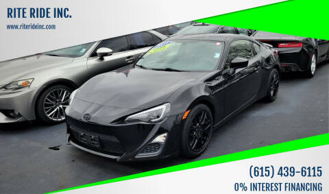 2013 Scion FR-S for sale at RITE RIDE INC. in Murfreesboro TN