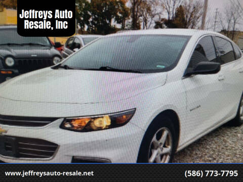 2016 Chevrolet Malibu for sale at Jeffreys Auto Resale, Inc in Clinton Township MI