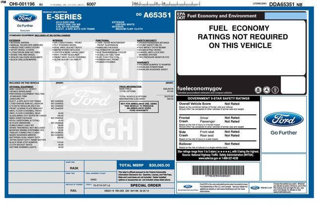 2013 Ford E-Series E-250