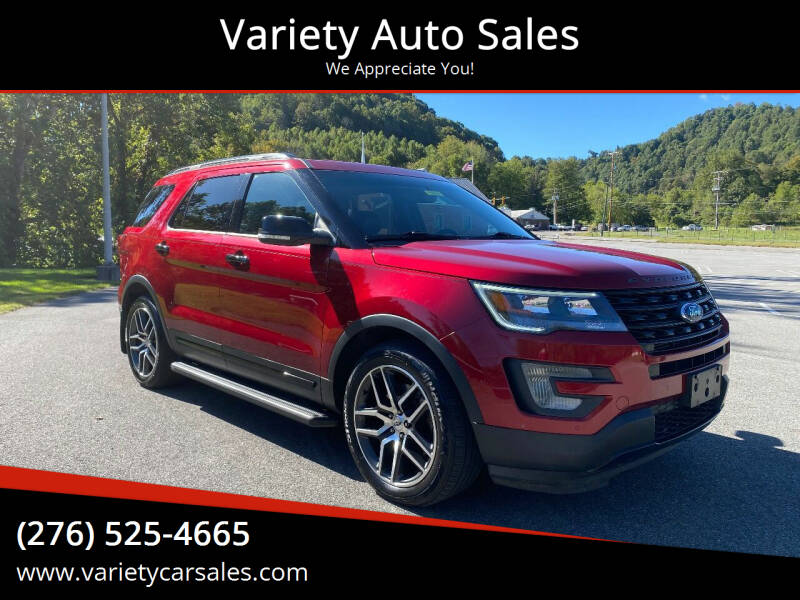 2017 Ford Explorer for sale at Variety Auto Sales in Abingdon VA
