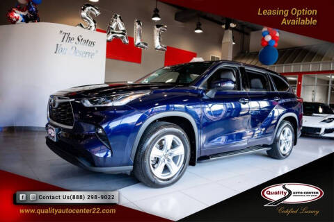 2021 Toyota Highlander for sale at Quality Auto Center in Springfield NJ