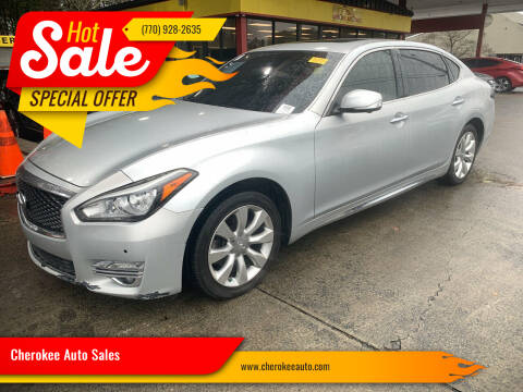 2015 Infiniti Q70L for sale at Cherokee Auto Sales in Acworth GA
