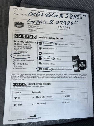 2024 Toyota Corolla Cross Hybrid S
