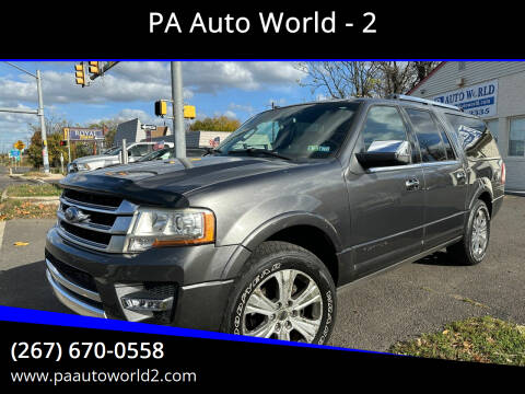 2015 Ford Expedition EL for sale at PA Auto World in Levittown PA