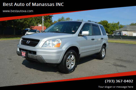 2003 Honda Pilot for sale at Best Auto of Manassas INC in Manassas VA