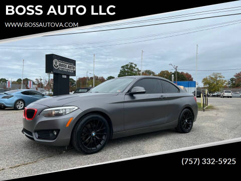 2015 BMW 2 Series for sale at BOSS AUTO LLC in Norfolk VA