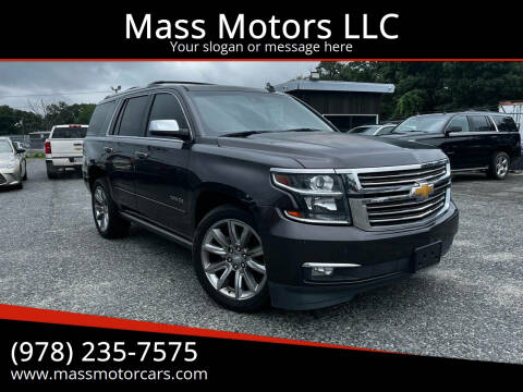 2015 Chevrolet Tahoe for sale at Mass Motors LLC in Worcester MA