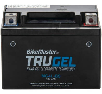 2023 BIKEMASTER TRUGEL BATTERY YTX4L-B for sale at TEXAS MOTORS POWERSPORT in Orlando FL