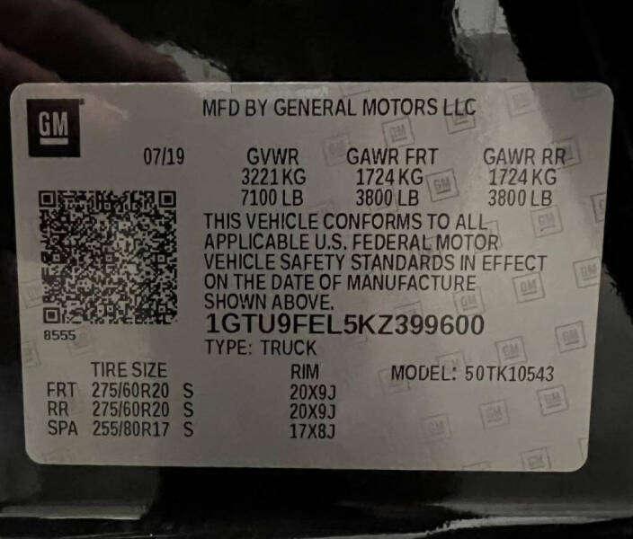 2019 GMC Sierra 1500