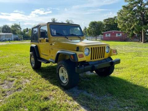 2002 Jeep Wrangler for sale at Transcontinental Car USA Corp in Fort Lauderdale FL