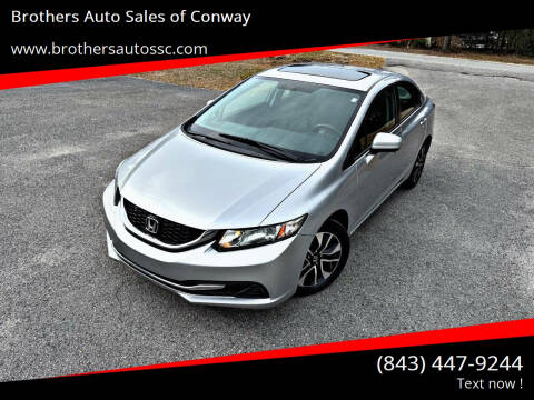 2015 Honda Civic for sale at Brothers Auto Sales of Conway in Conway SC