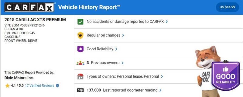 2015 Cadillac XTS Premium