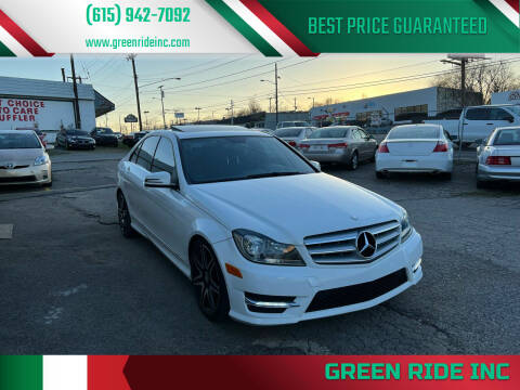 2013 Mercedes-Benz C-Class for sale at Green Ride Inc in Nashville TN