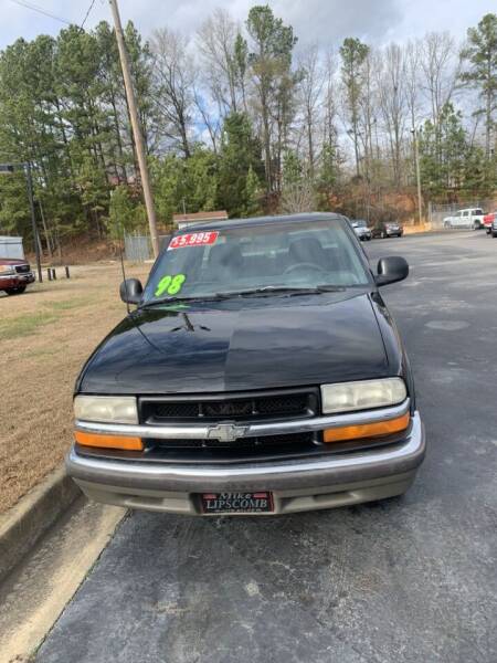 1998 Chevrolet S-10 for sale at Mike Lipscomb Auto Sales in Anniston AL