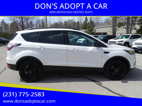 2017 Ford Escape for sale at DON'S ADOPT A CAR in Cadillac MI