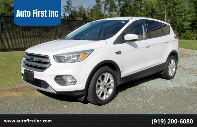 2017 Ford Escape for sale at Auto First Inc in Durham NC