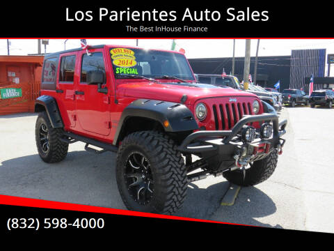 2014 Jeep Wrangler Unlimited for sale at Los Parientes Auto Sales in Houston TX