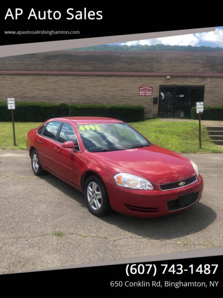 2008 Chevrolet Impala for sale at Ap Auto Center LLC in Owego NY
