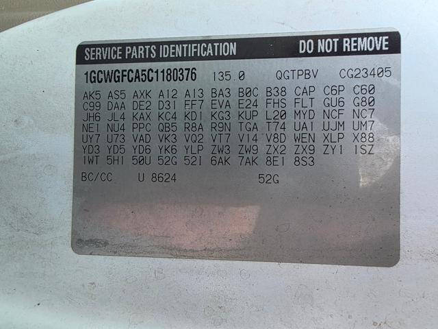 2012 Chevrolet Express 2500