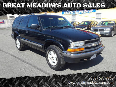 2000 Chevrolet Blazer for sale at GREAT MEADOWS AUTO SALES in Great Meadows NJ