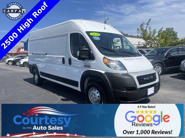 2020 RAM ProMaster for sale at Courtesy Auto Sales in Chesapeake VA