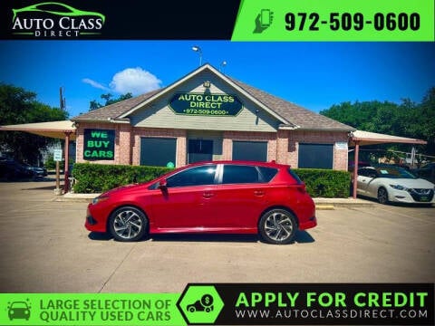 2018 Toyota Corolla iM for sale at Auto Class Direct in Plano TX