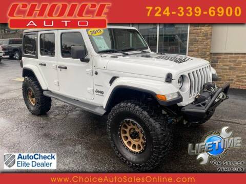2019 Jeep Wrangler Unlimited for sale at CHOICE AUTO SALES in Murrysville PA