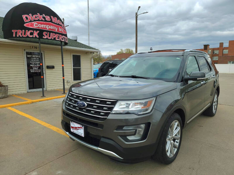 2017 Ford Explorer for sale at DICK'S MOTOR CO INC in Grand Island NE