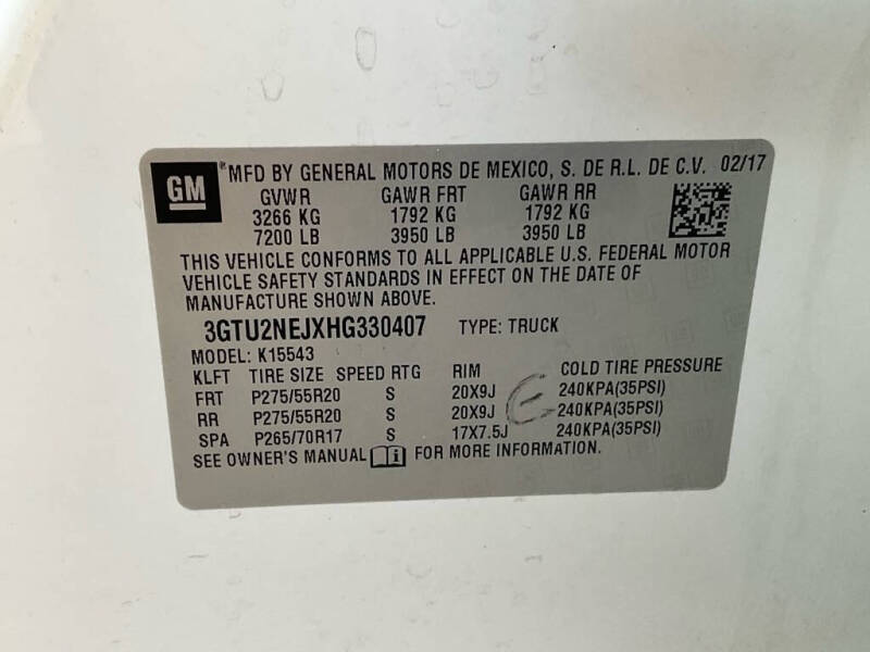 2017 GMC Sierra 1500