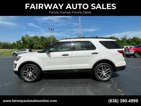2017 Ford Explorer for sale at FAIRWAY AUTO SALES in Washington MO