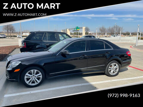 2010 Mercedes-Benz E-Class for sale at Z AUTO MART in Lewisville TX