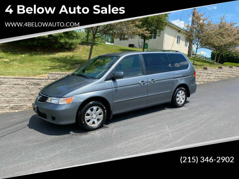 2002 Honda Odyssey for sale at 4 Below Auto Sales in Willow Grove PA