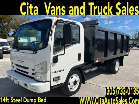 2017 ISUZU NPR HD NON CDL 14 FT STEEL*DUMP TRUCK* for sale at Cita Auto Sales in Medley FL