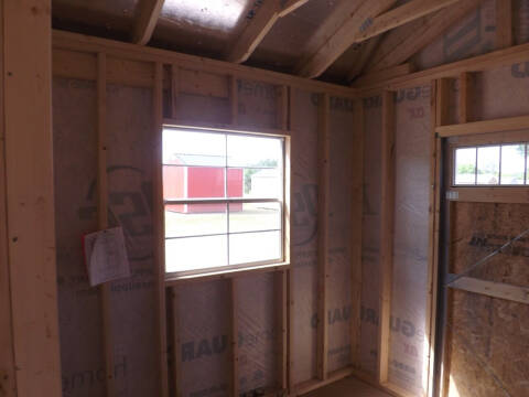 12 x 16 utility w/ side porch pkg