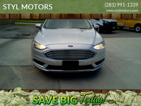 2017 Ford Fusion for sale at STYL MOTORS in Pasadena TX