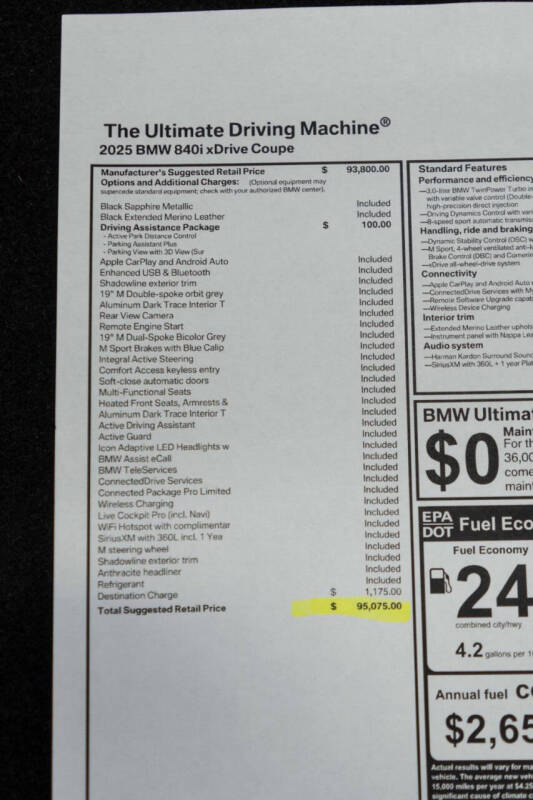 2025 BMW 8 Series 840i xDrive
