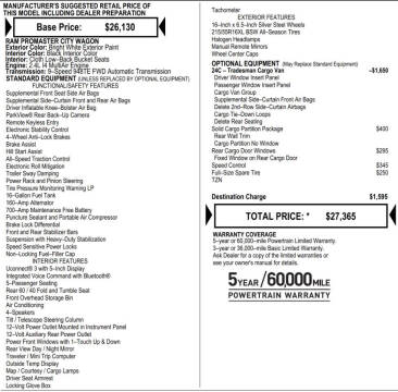 2020 RAM ProMaster City Tradesman