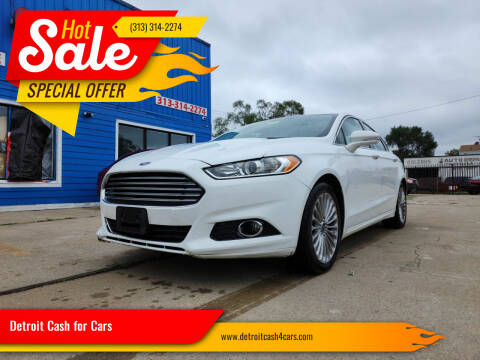 2016 Ford Fusion for sale at Detroit Cash for Cars in Warren MI