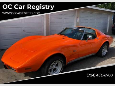 1976 Chevrolet Corvette for sale at OC Car Registry in San Bernardino CA