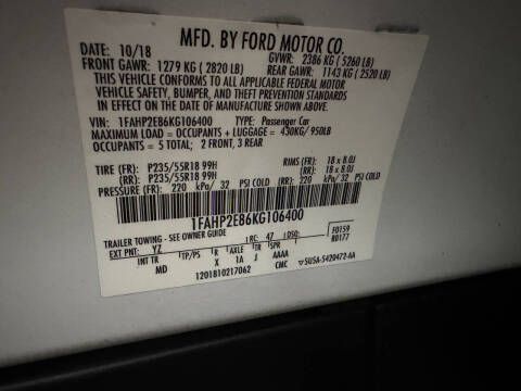 2019 Ford Taurus SEL