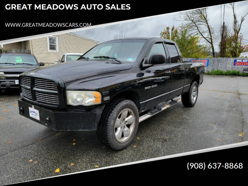 2003 Dodge Ram 1500 for sale at GREAT MEADOWS AUTO SALES in Great Meadows NJ