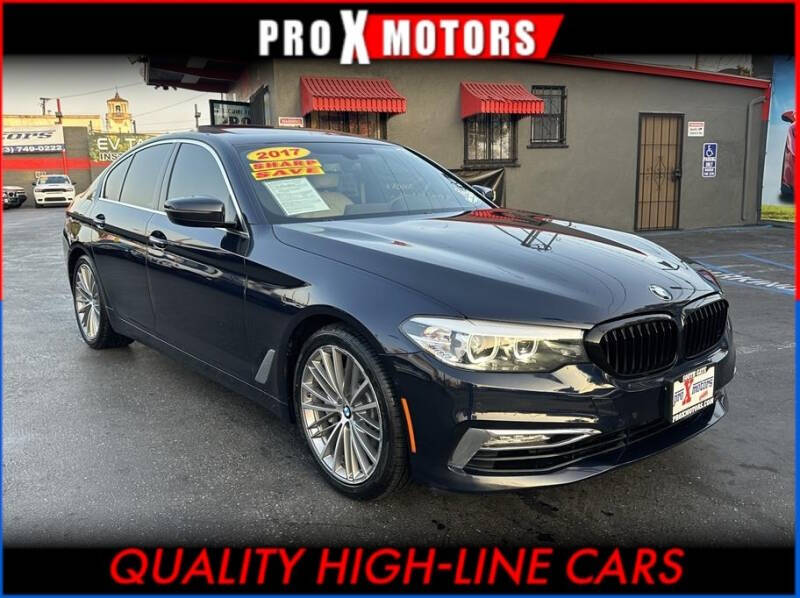 2017 BMW 5 Series for sale at Pro X Motors in South Gate CA