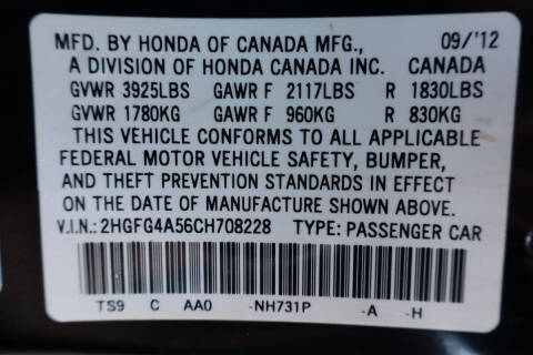 2012 Honda Civic Si