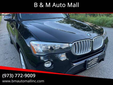 2017 BMW X3 for sale at B & M Auto Mall in Clifton NJ